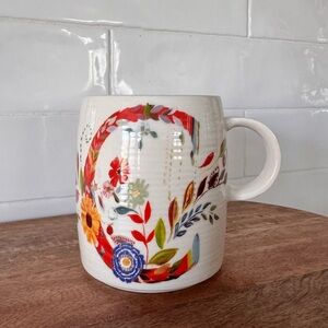 Anthropologie Petal Palette MONOGRAM
"C" 14oz Floral Mug Starla M. Halfmann